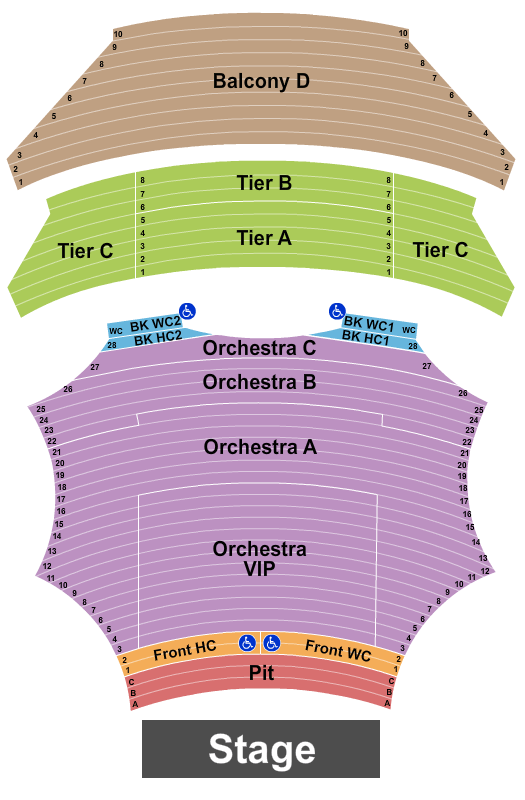 ASU Gammage Buena Vista Social Club Seating Chart